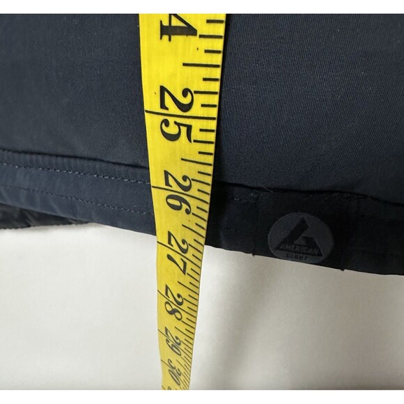 American Giant Vest Mens Puffer Blue Quilted Zip Work Hunting Gorpcore Casual L - Picture 7 of 7